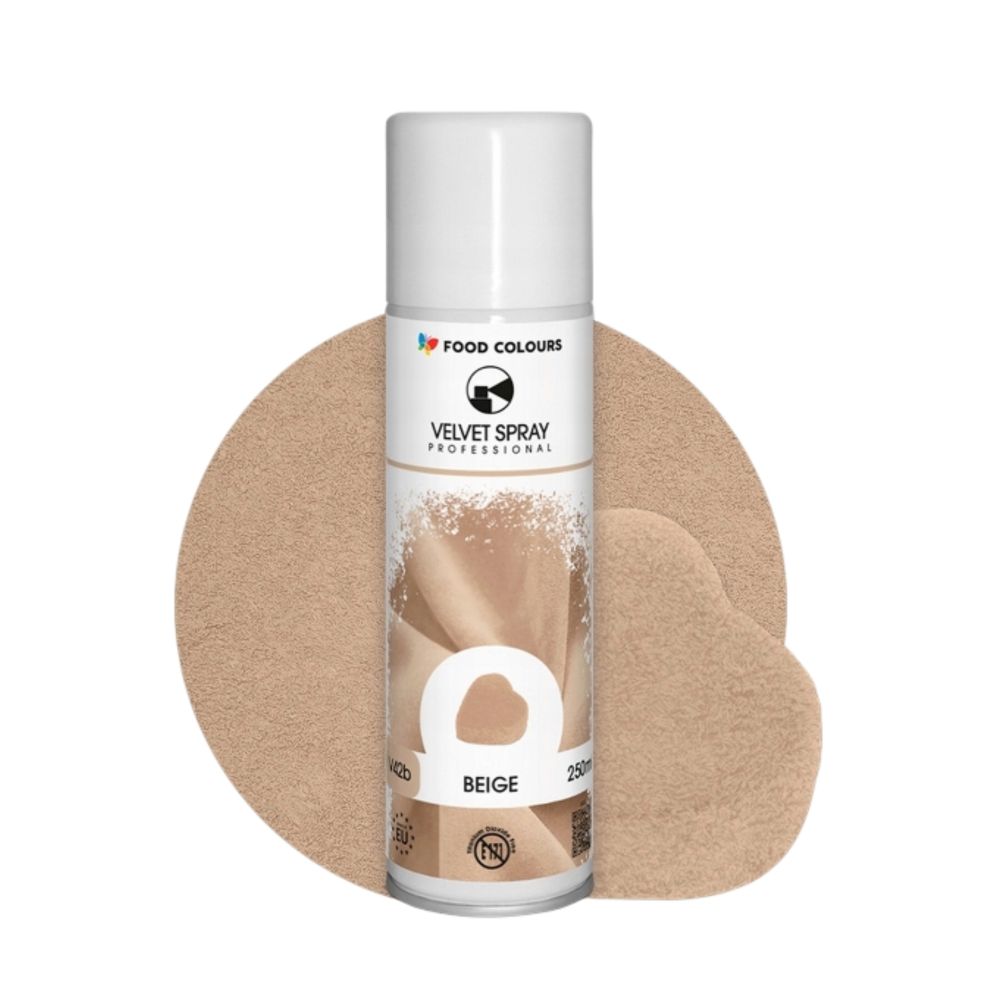 Zamsz w sprayu Velvet Spray - Food Colours - beżowy, 250 ml