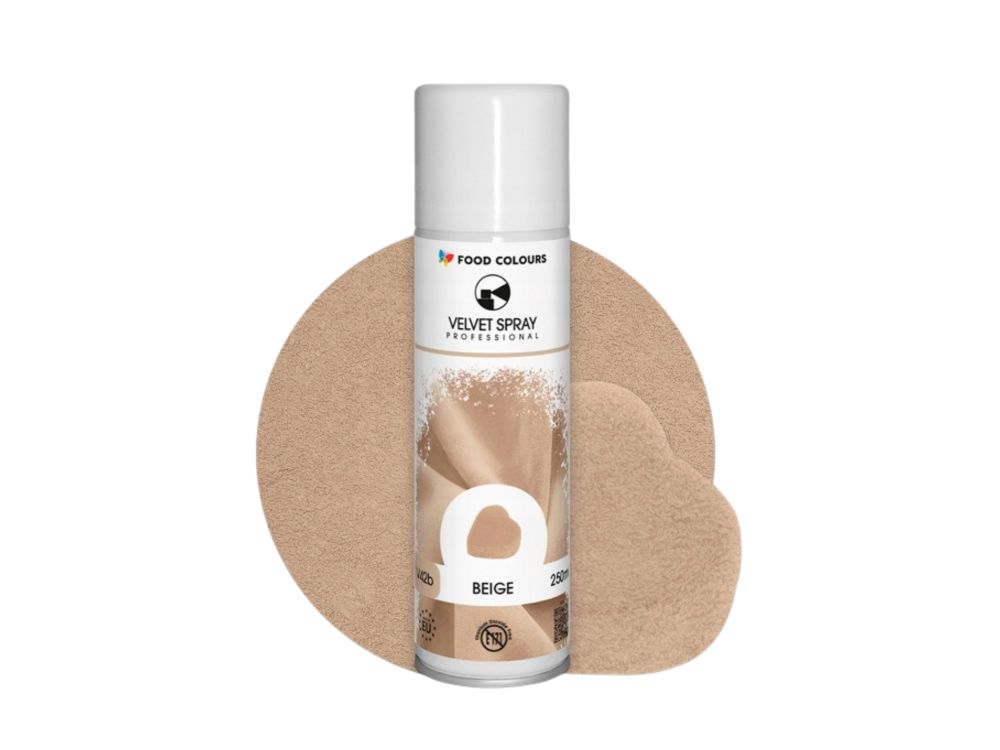 Velvet Spray - Food Colours - beige, 250 ml