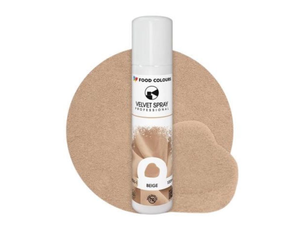 Velvet Spray - Food Colours - beige, 100 ml