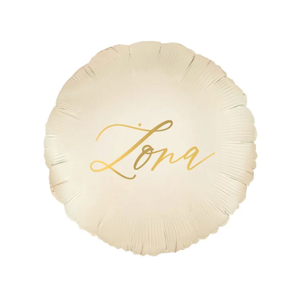 Balon foliowy Żona - PartyPal - beżowy, 45 cm