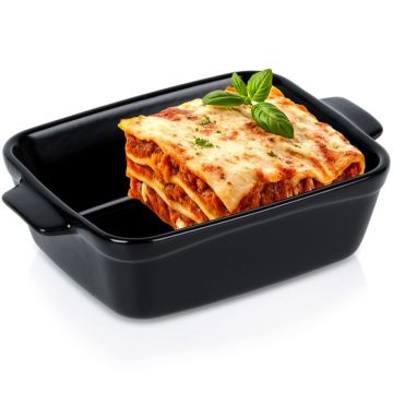Heatproof baking dish - Vilde - black, 16 x 11 x 4,5 cm, 350 ml
