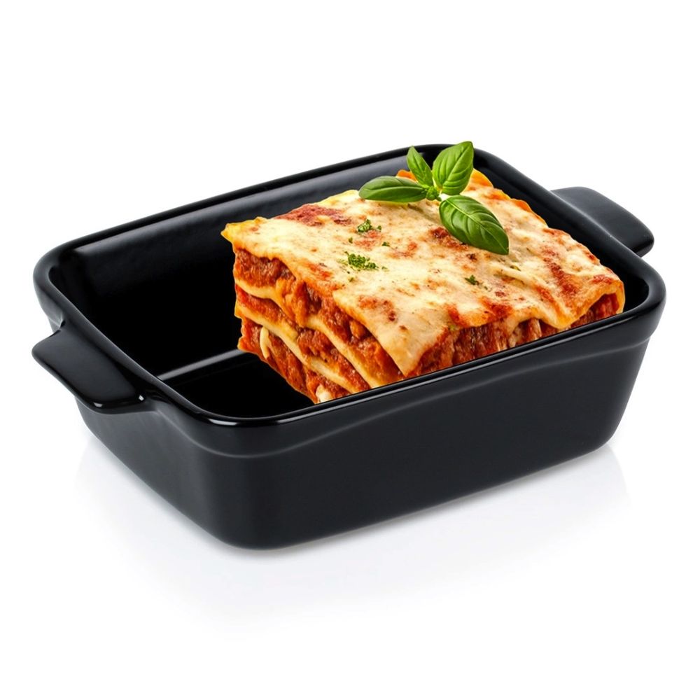 Heatproof baking dish - Vilde - black, 16 x 11 x 4,5 cm, 350 ml
