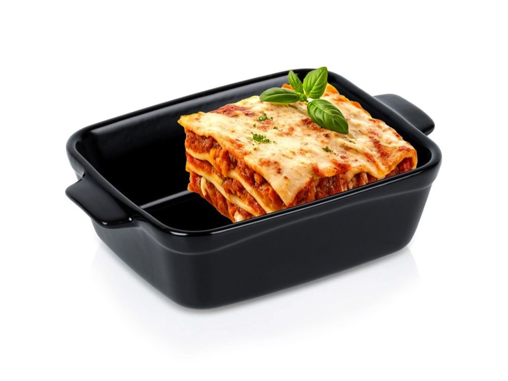 Heatproof baking dish - Vilde - black, 16 x 11 x 4,5 cm, 350 ml