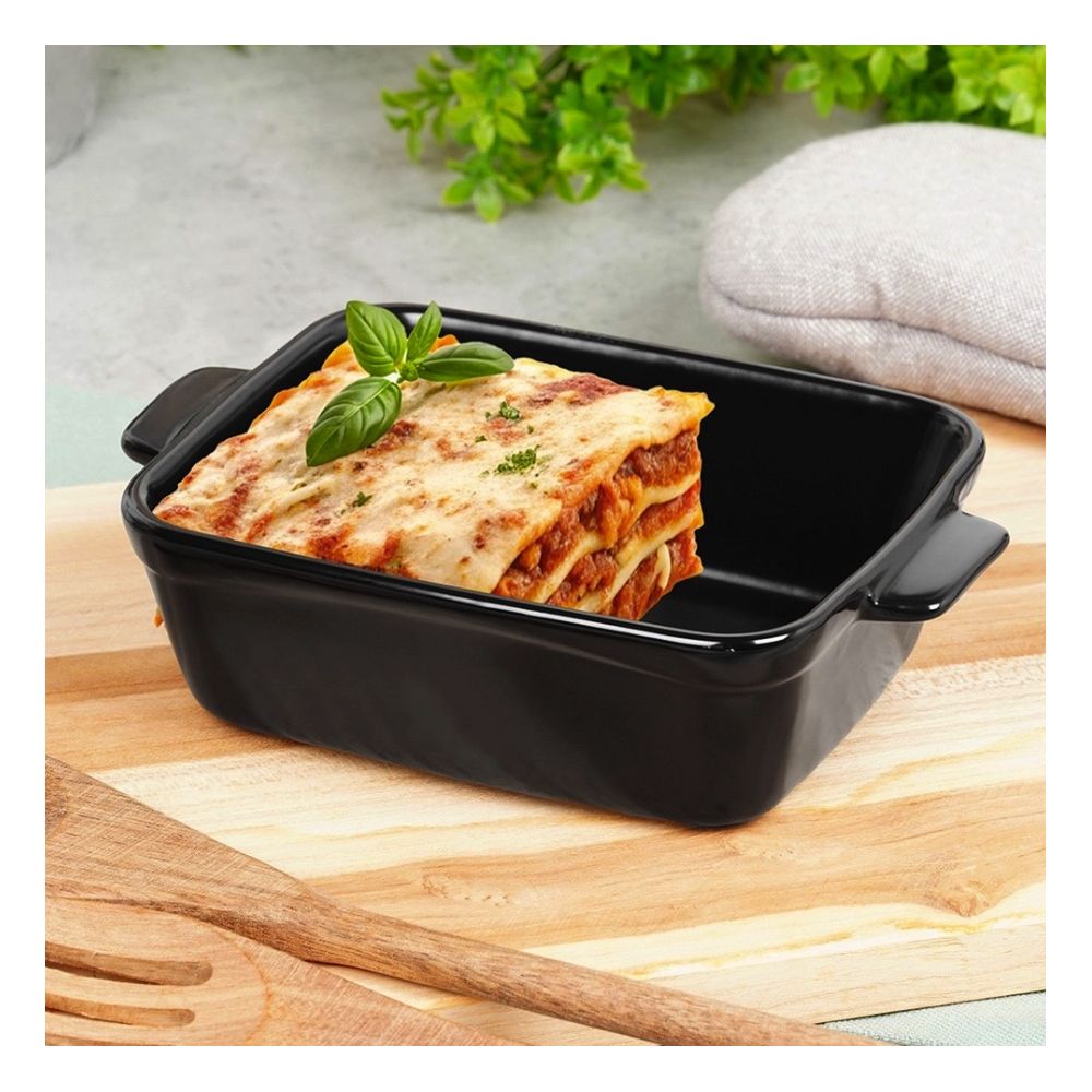 Heatproof baking dish - Vilde - black, 16 x 11 x 4,5 cm, 350 ml