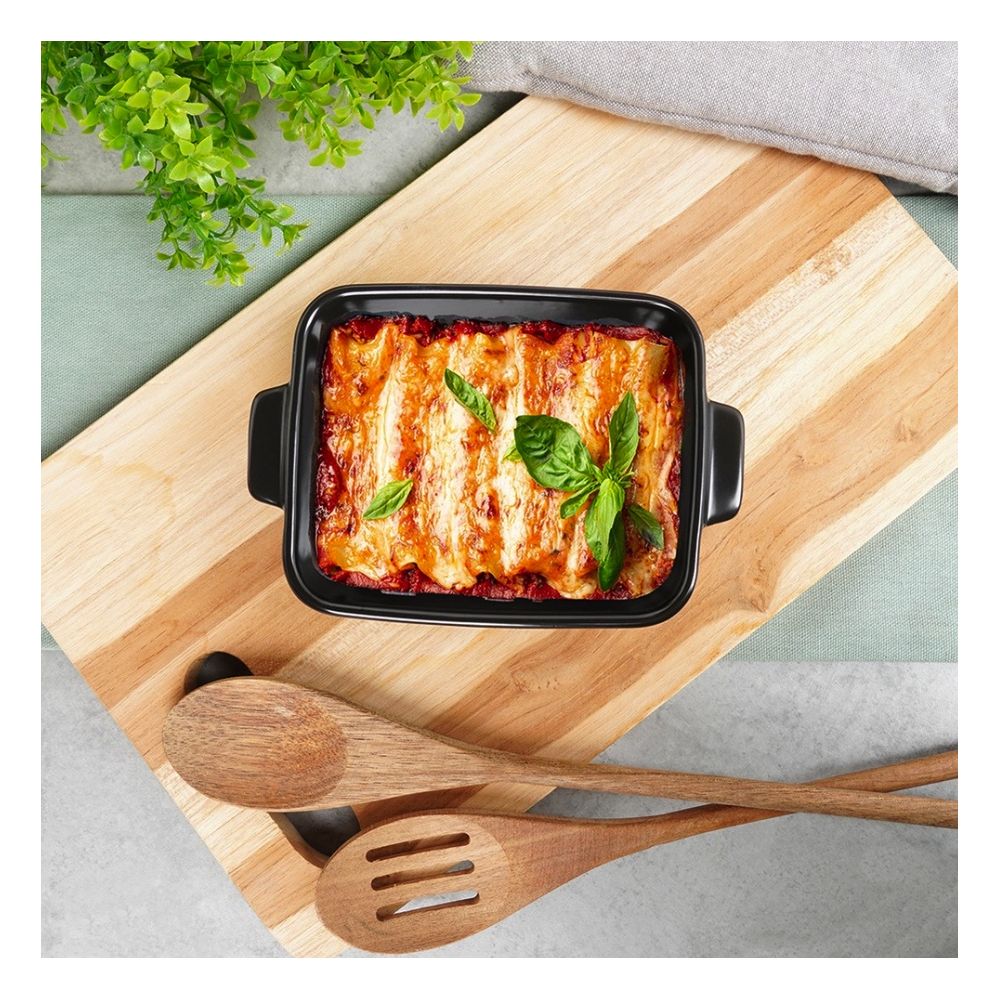 Heatproof baking dish - Vilde - black, 16 x 11 x 4,5 cm, 350 ml