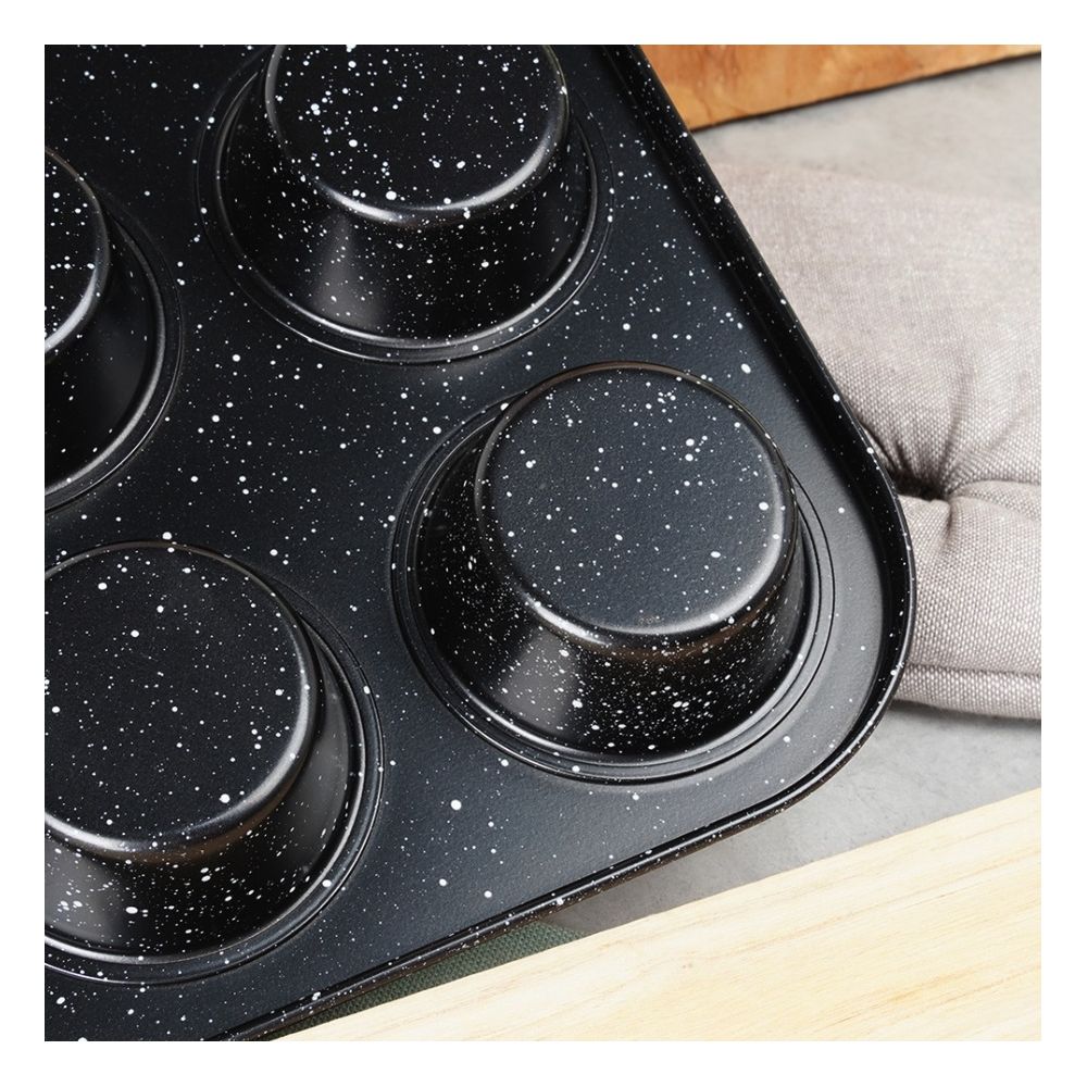 Forma do muffinek granitowa - Vilde - 35 x 26,5 x 3 cm, 12 szt.