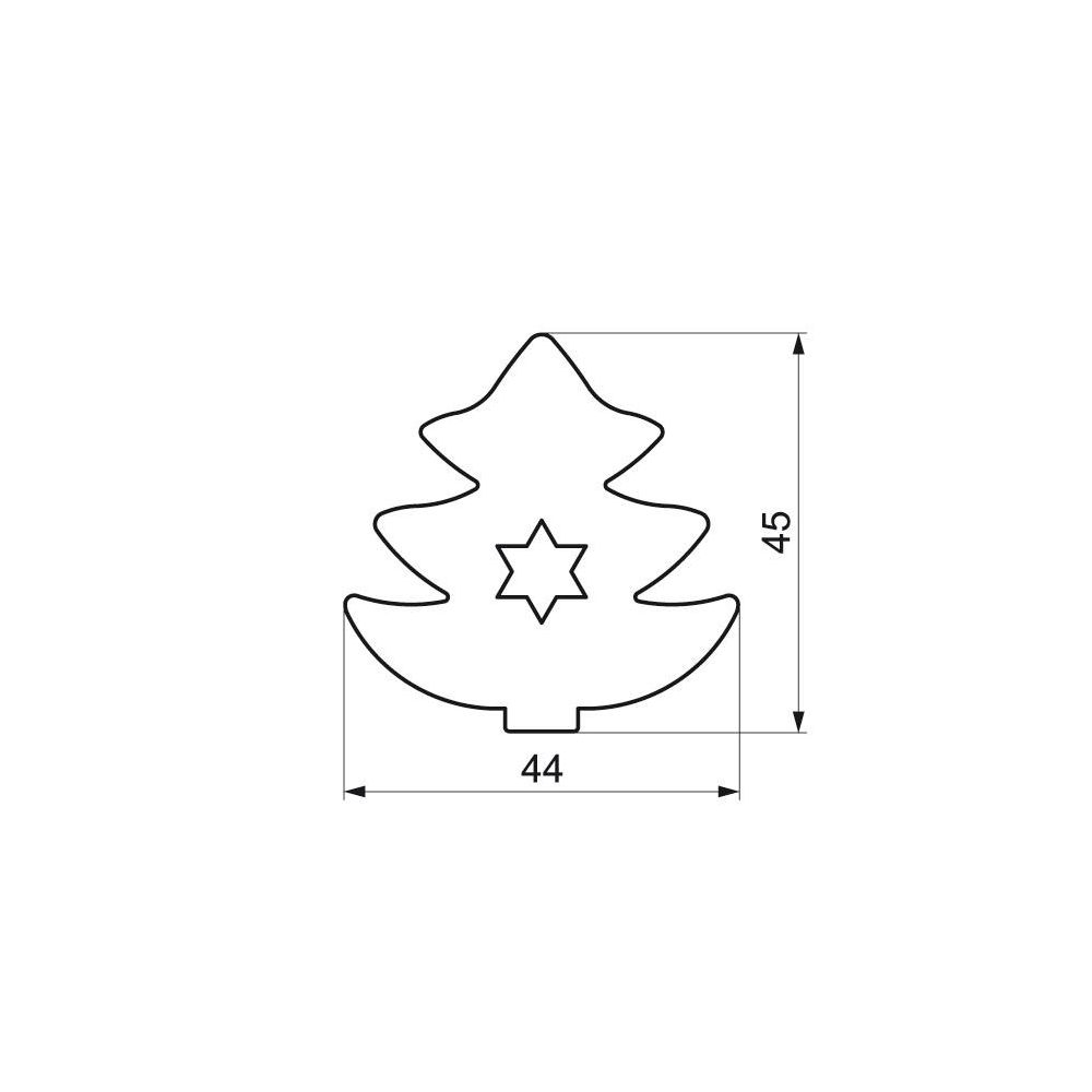 Cookies cutter - Smolik - fir with star, 4,5 cm