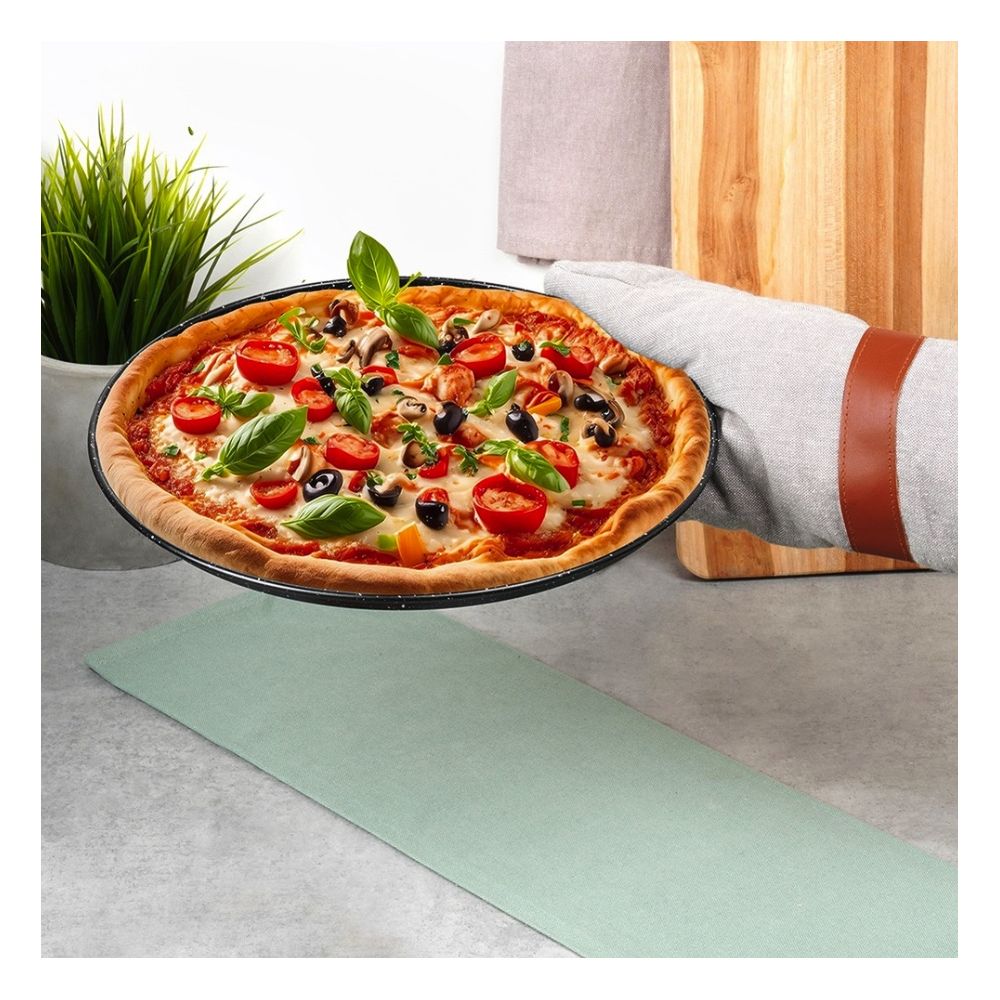 Blacha do pizzy perforowana granitowa - Vilde - 28 cm