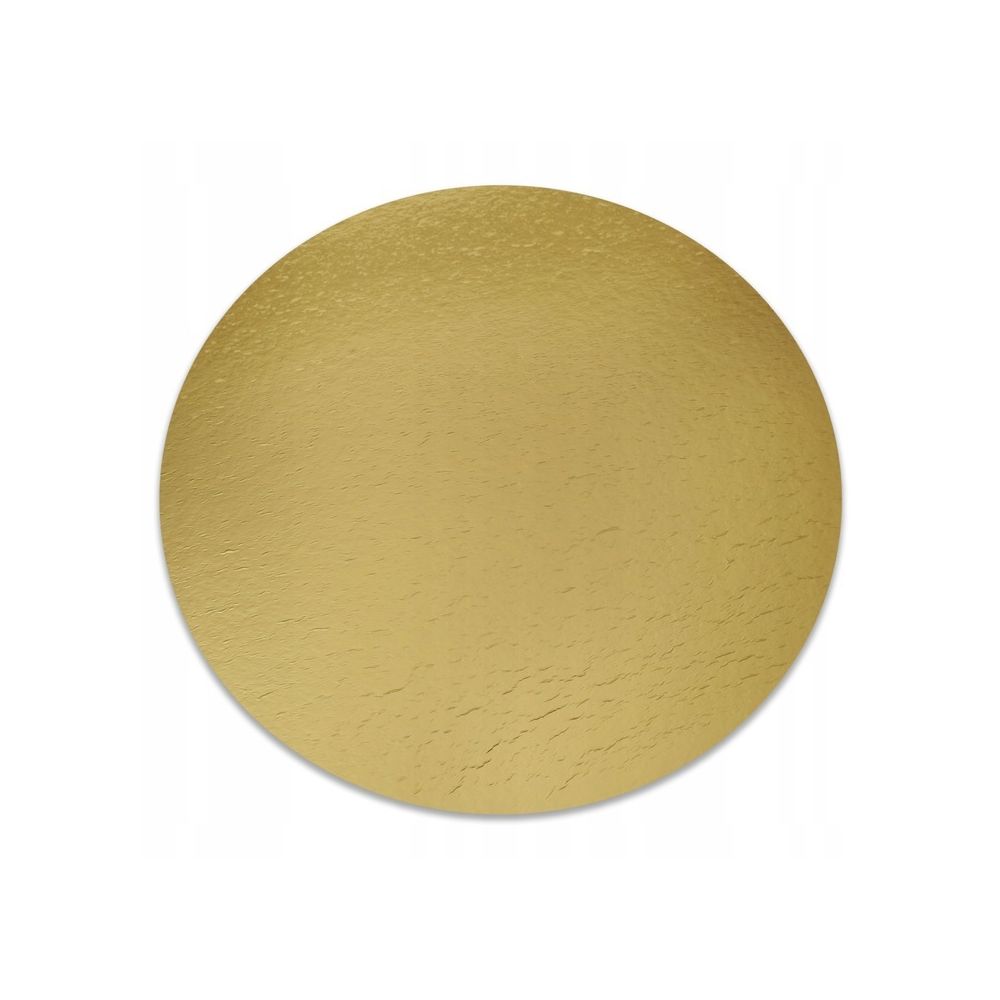 Podkład pod tort gładki - złoty 14 cm