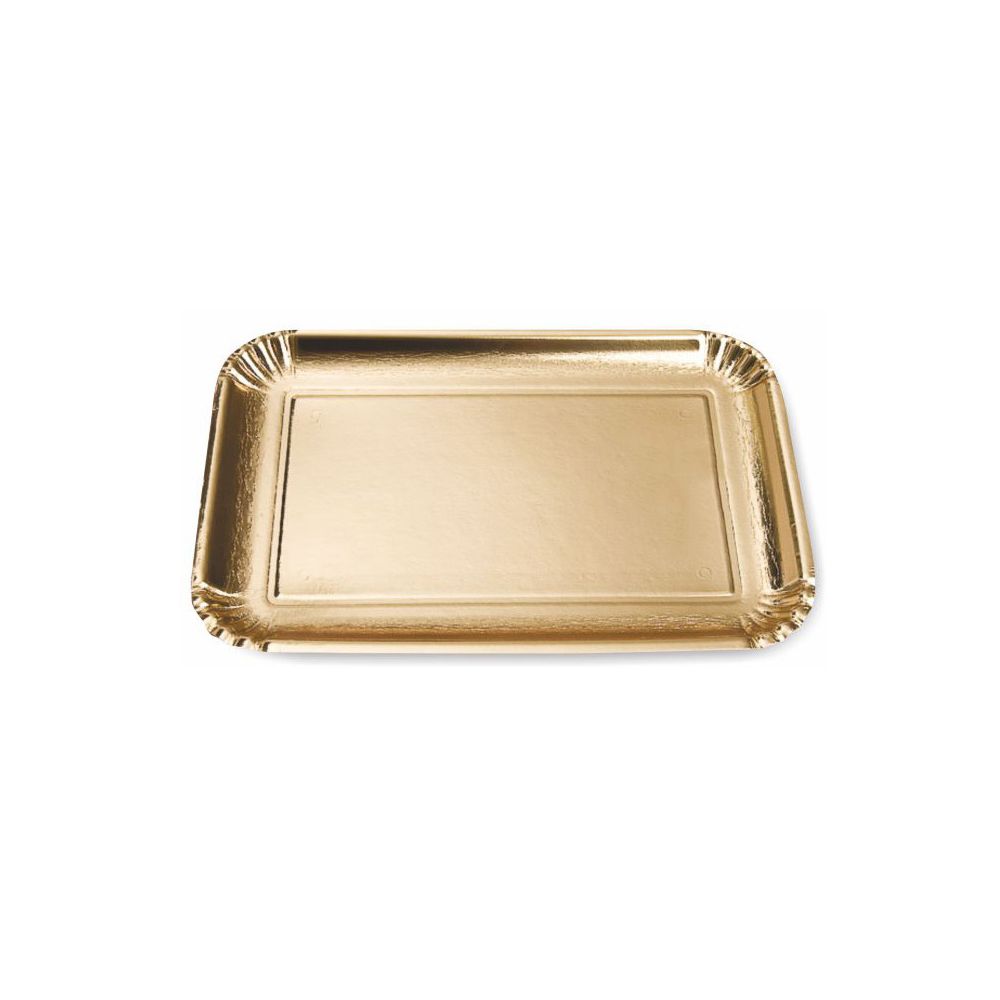 Tray for cakes - gold, 24 x 17 cm