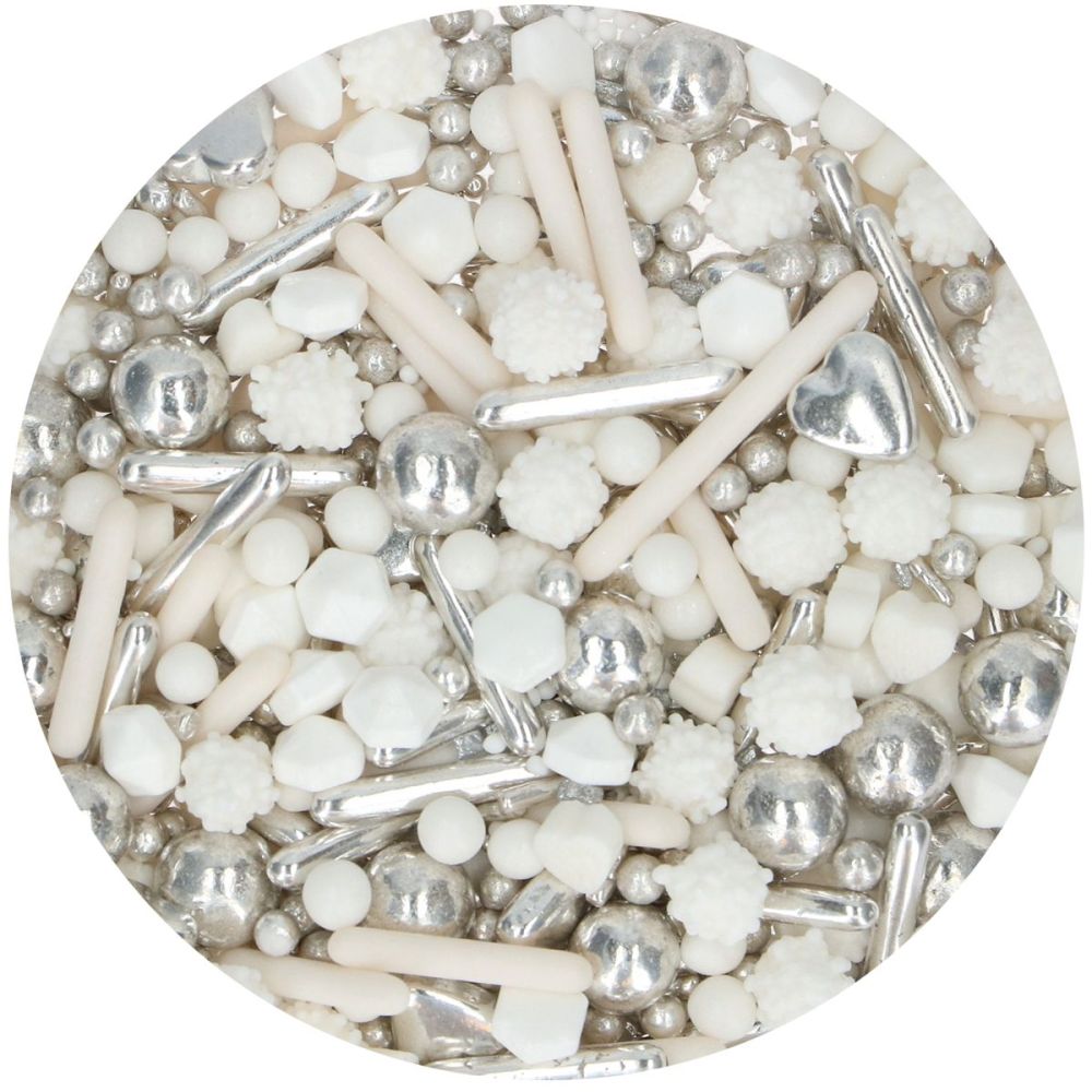 Posypka cukrowa - FunCakes - Silver Lining, 70 g
