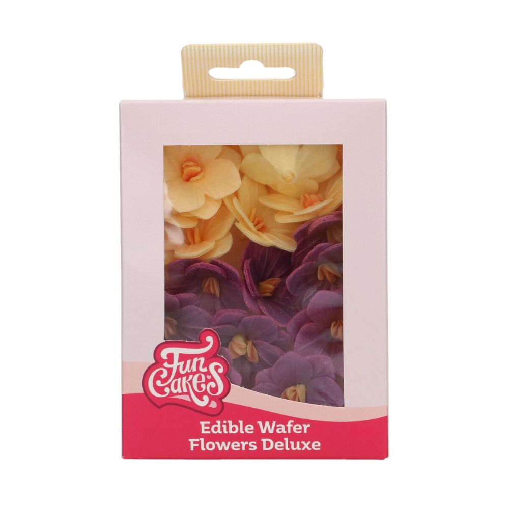 Jadalne kwiaty waflowe Hortensja - FunCakes - mix, 18 szt.