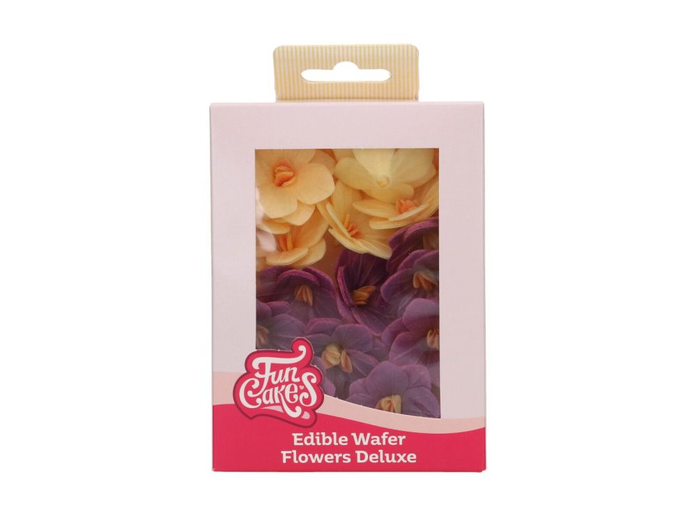 Jadalne kwiaty waflowe Hortensja - FunCakes - mix, 18 szt.