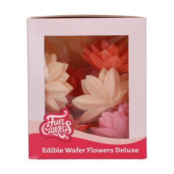Jadalne kwiaty waflowe Lotos - FunCakes - mix, 10 szt.