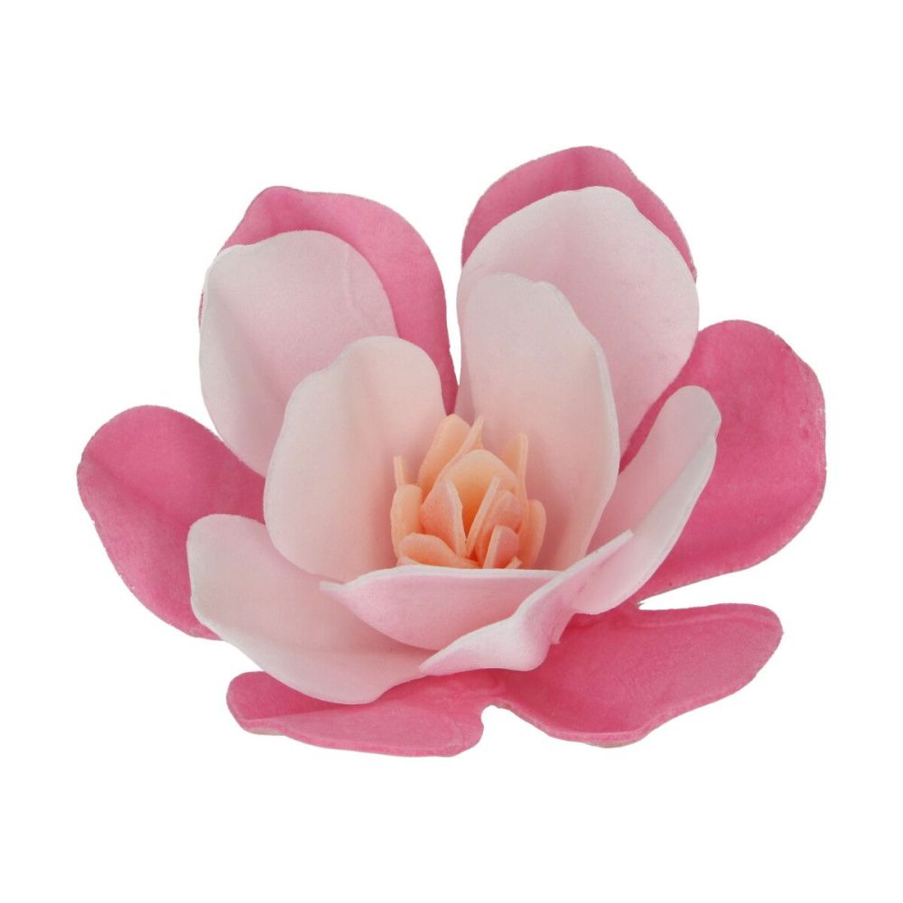 Jadalne kwiaty waflowe Magnolia - FunCakes - różowe, 6 szt.