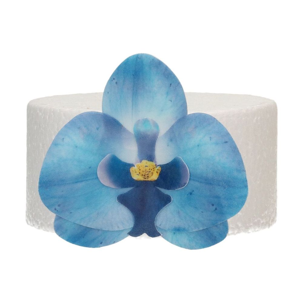 Edible Wafer Flowers Deluxe - FunCakes - blue orchid, 10 pcs