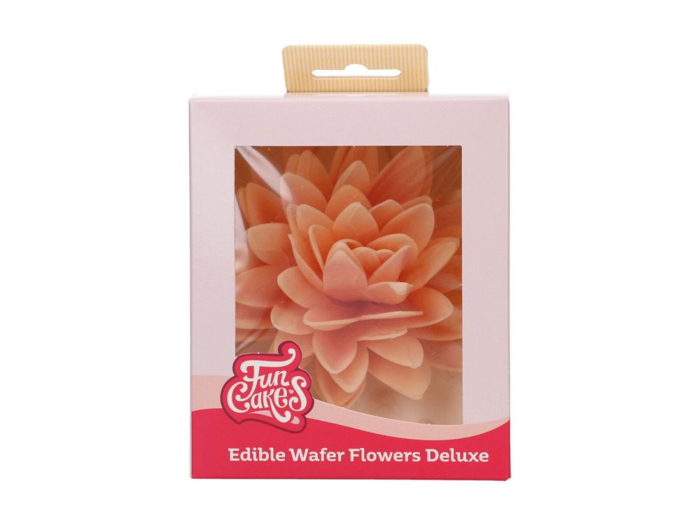 Edible Wafer Flowers Deluxe - FunCakes - orange peony