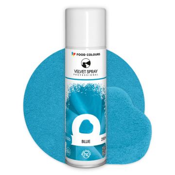 Zamsz w sprayu Velvet Spray - Food Colours - Blue, 250 ml