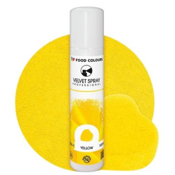 Velvet Spray - Food Colours - Yellow, 100 ml