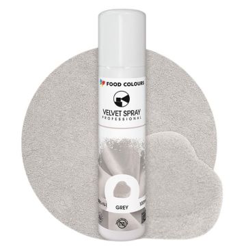 Zamsz w sprayu Velvet Spray - Food Colours - Grey, 100 ml