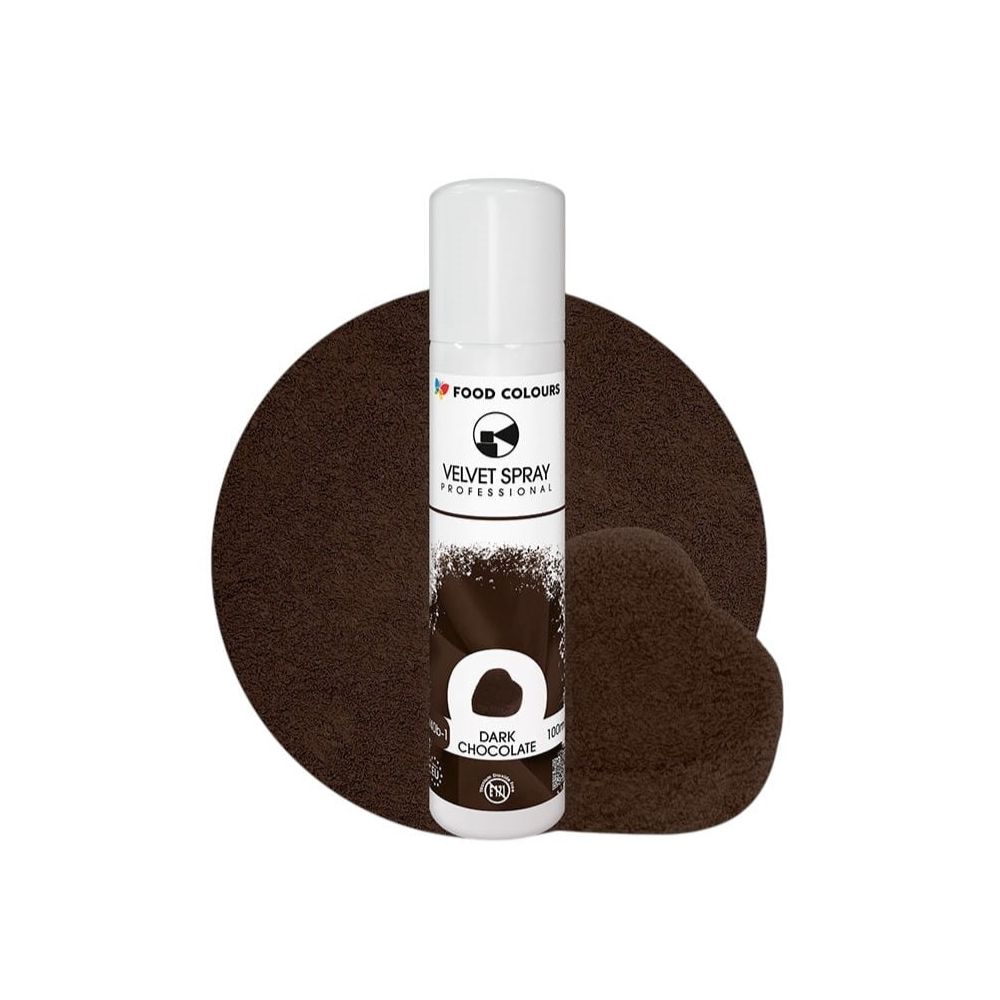 Velvet Spray - Food Colours - Dark Chocolate, 100 ml