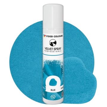 Zamsz w sprayu Velvet Spray - Food Colours - Blue, 100 ml
