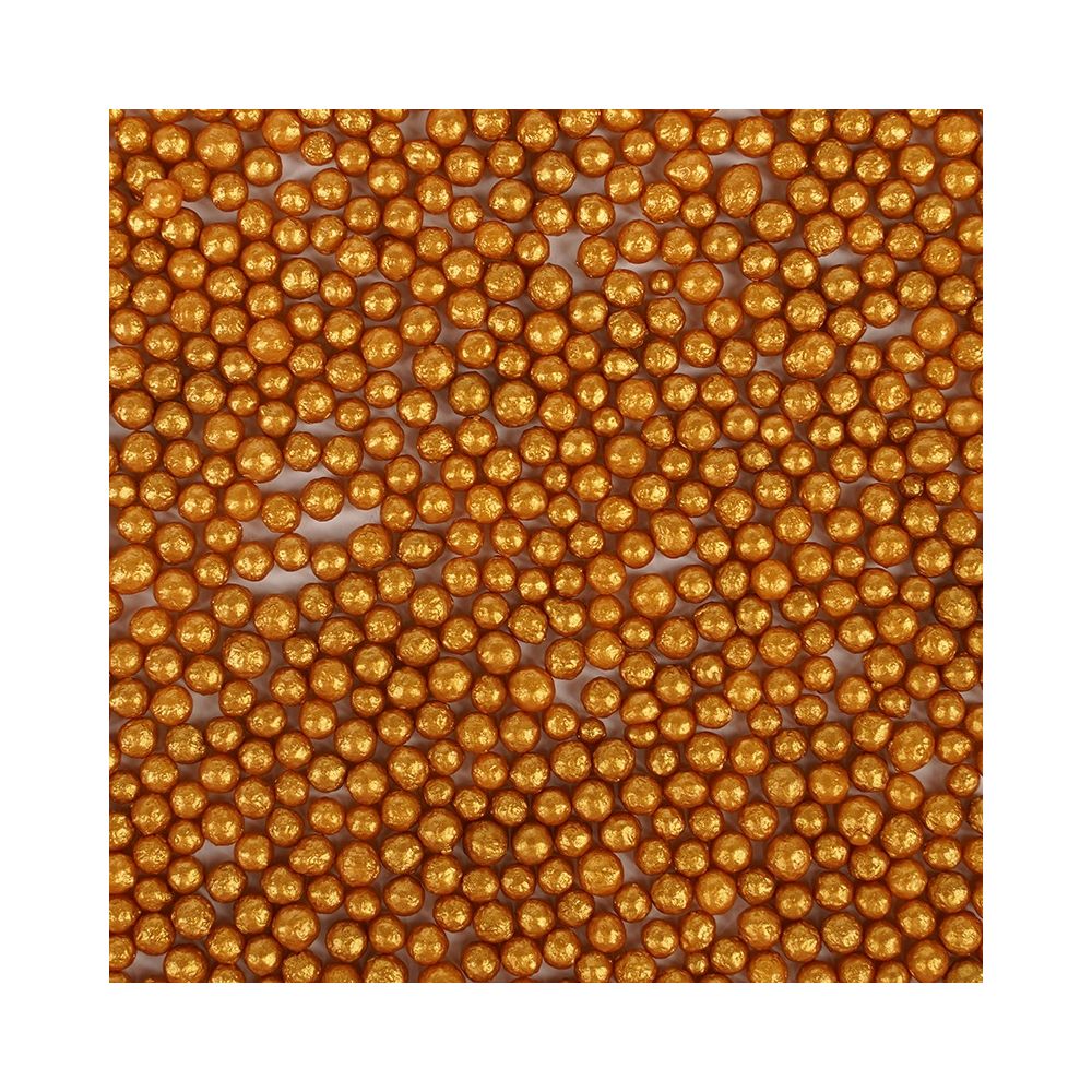 Posypka cukrowa perełki - złote, 4 mm, 40 g