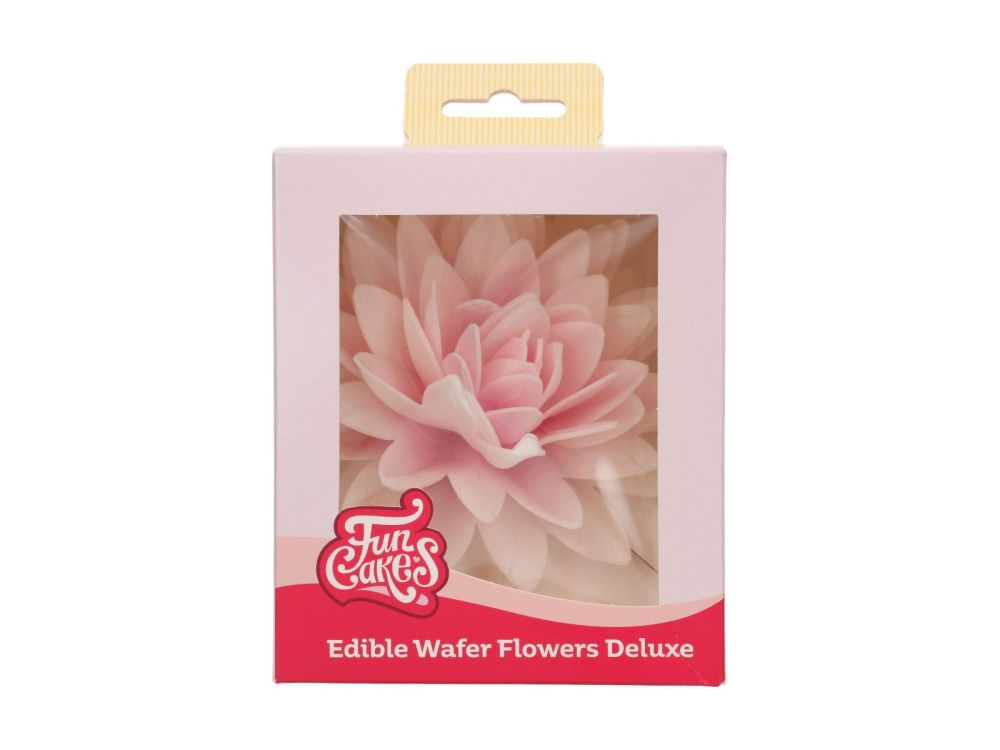 Edible Wafer Flowers Deluxe - FunCakes - pink ombre peony