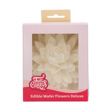 Edible Wafer Flowers Deluxe - FunCakes - white peony