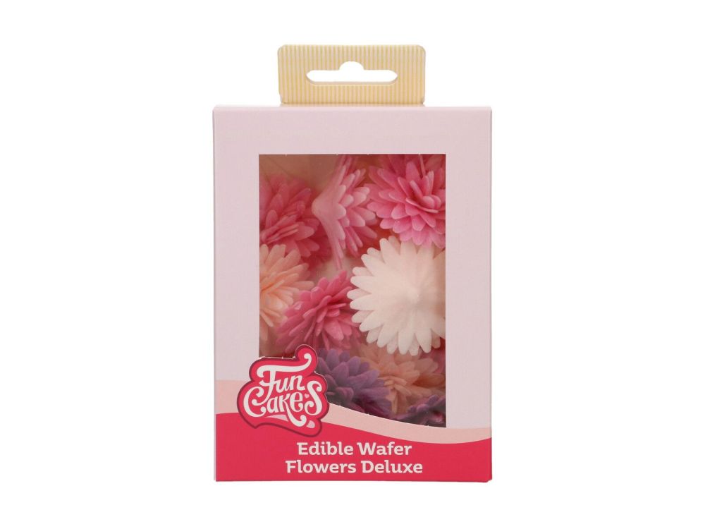 Jadalne kwiaty waflowe Stokrotki - FunCakes - mix, 12 szt.