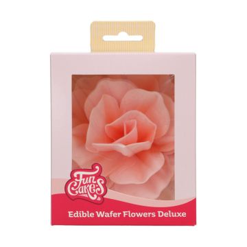 Edible Wafer Flowers Deluxe - FunCakes - Pink Rose