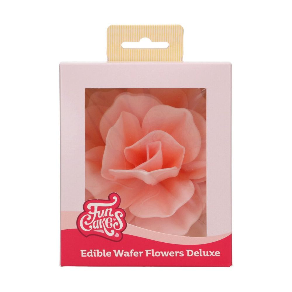 Edible Wafer Flowers Deluxe - FunCakes - Pink Rose