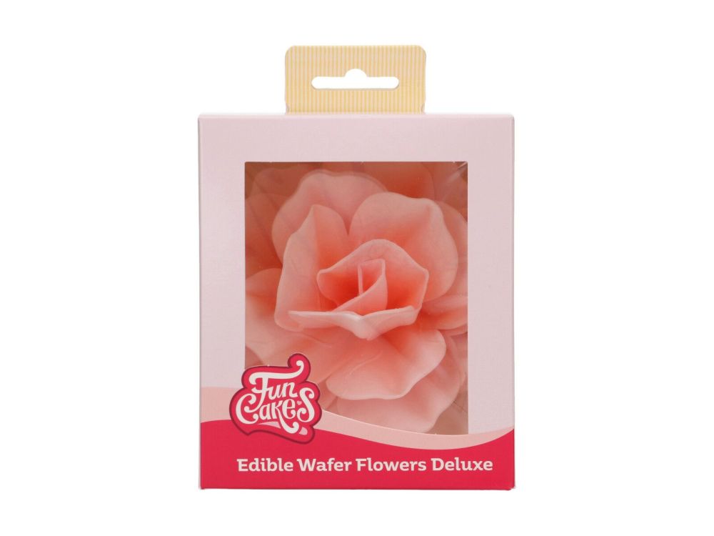 Edible Wafer Flowers Deluxe - FunCakes - Pink Rose