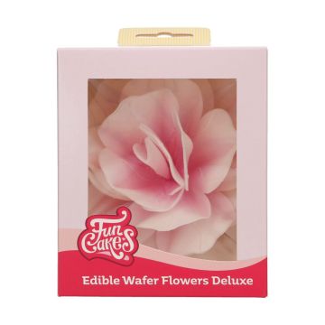 Edible Wafer Flowers Deluxe - FunCakes - Pink Rose