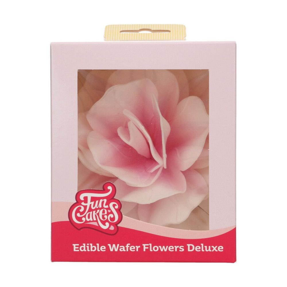 Edible Wafer Flowers Deluxe - FunCakes - Pink Rose