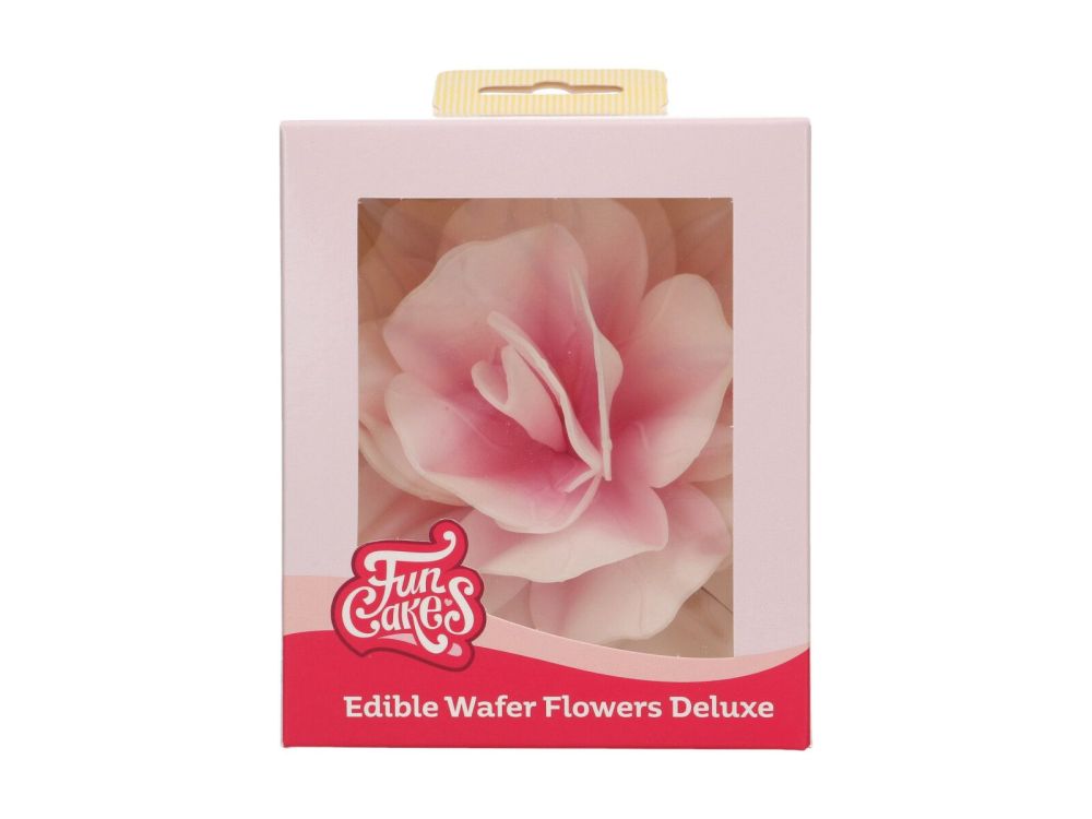 Edible Wafer Flowers Deluxe - FunCakes - Pink Rose