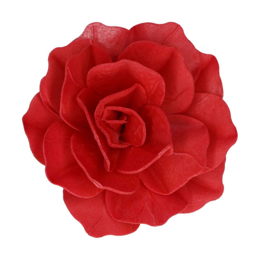 Edible Wafer Flowers Deluxe - FunCakes - Red Rose