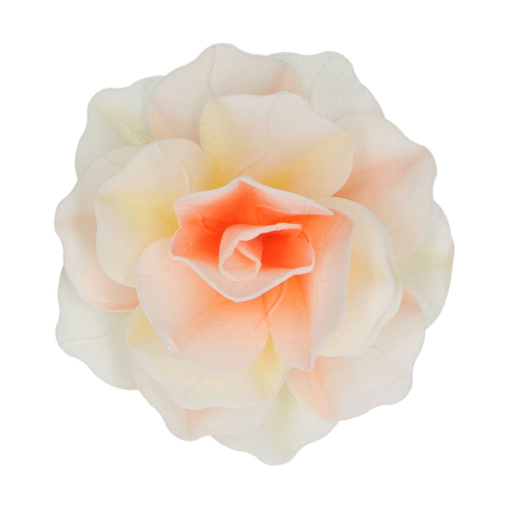 Edible Wafer Flowers Deluxe - FunCakes - Yellow/Orange Rose