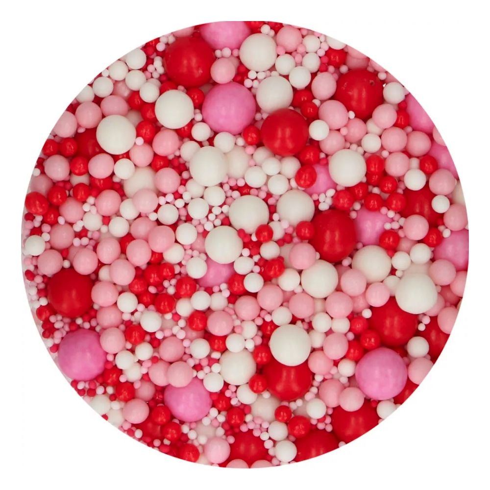 Posypka cukrowa Soft Pearls - FunCakes - Crazy in Love, 80 g