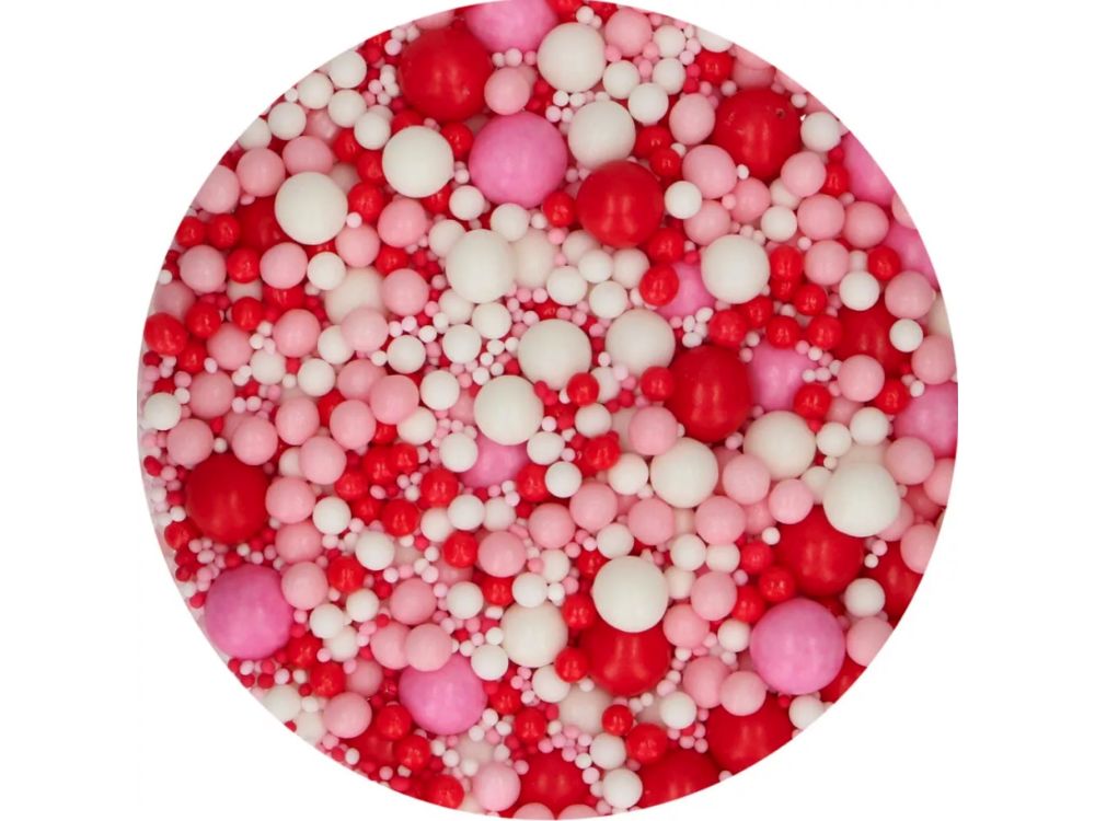 Soft Pearls sugar sprinkles - FunCakes - Crazy in Love, 80 g
