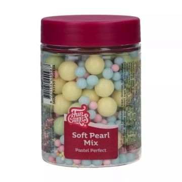 Posypka cukrowa Soft Pearls - FunCakes - Pastel Perfect, 80 g