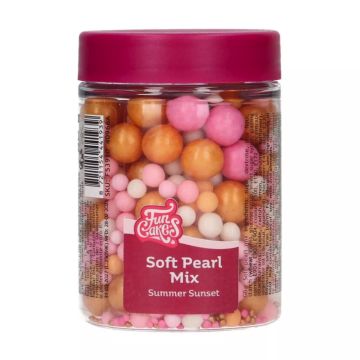 Posypka cukrowa Soft Pearls - FunCakes - Summer Sunset, 80 g