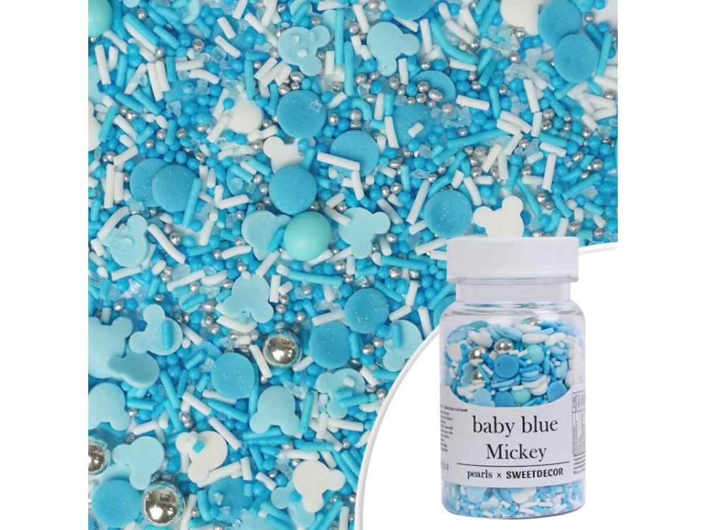 Sugar sprinkles - Mickey Mouse, blue, 70 g
