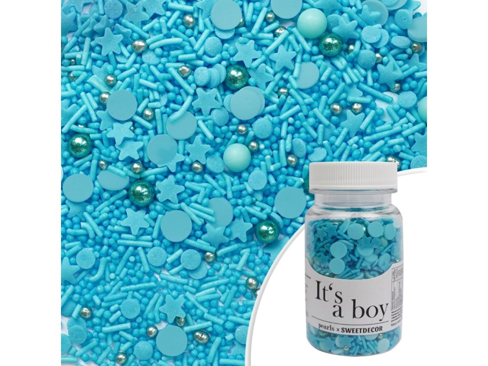 Sugar sprinkles - boy, mix, 70 g