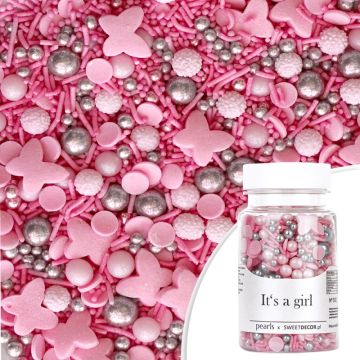 Sugar sprinkles - It's a Girl, mix, 70 g