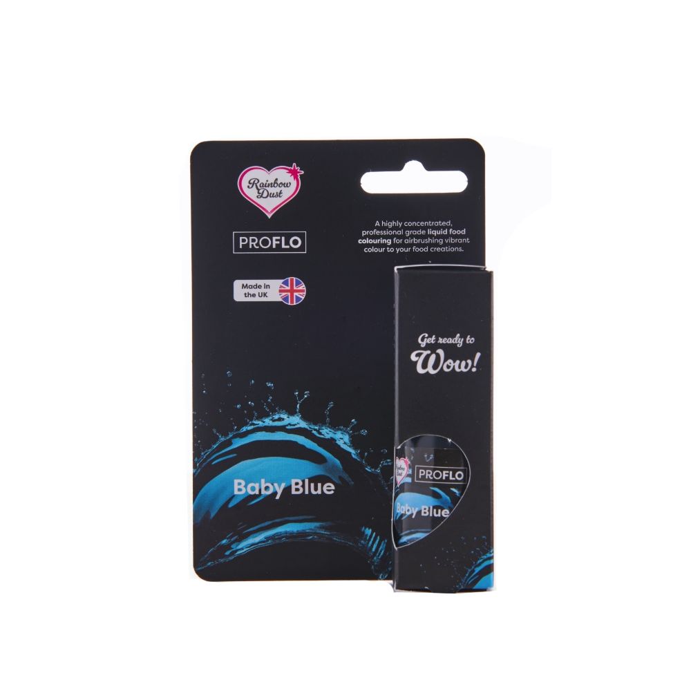 Barwnik spożywczy w płynie ProFlo - Rainbow Dust - Baby Blue, 19 g