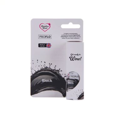 Liquid food colouring ProFlo - Rainbow Dust - Black, 19 g