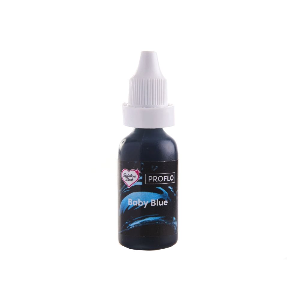 Barwnik spożywczy w płynie ProFlo - Rainbow Dust - Baby Blue, 19 g