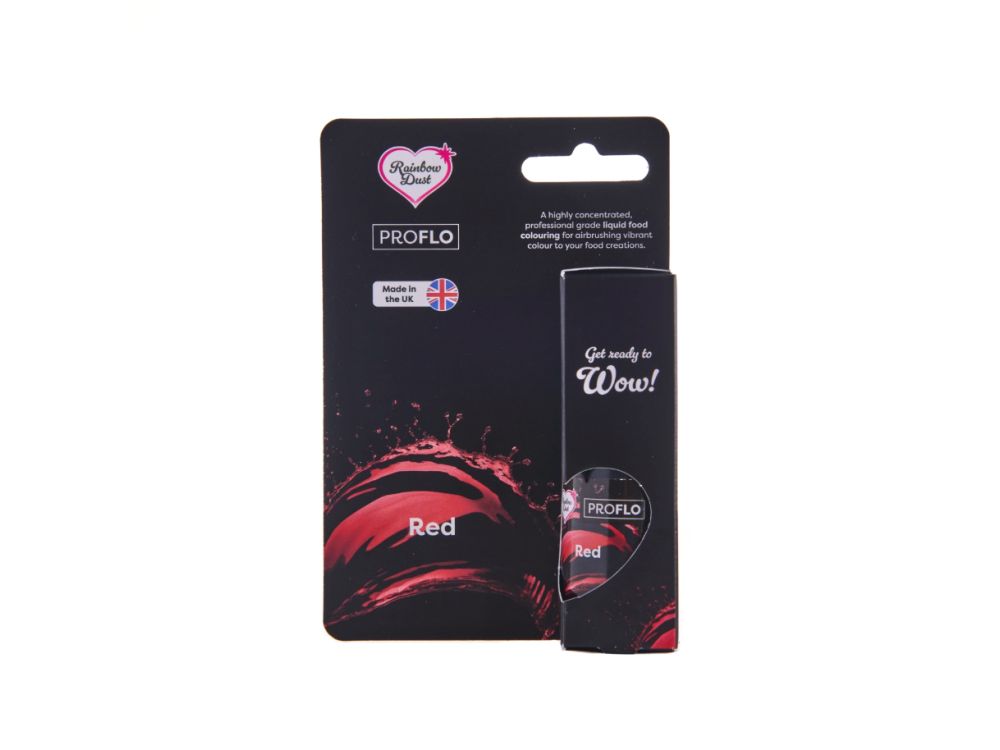 Liquid food colouring ProFlo - Rainbow Dust - Red, 19 g