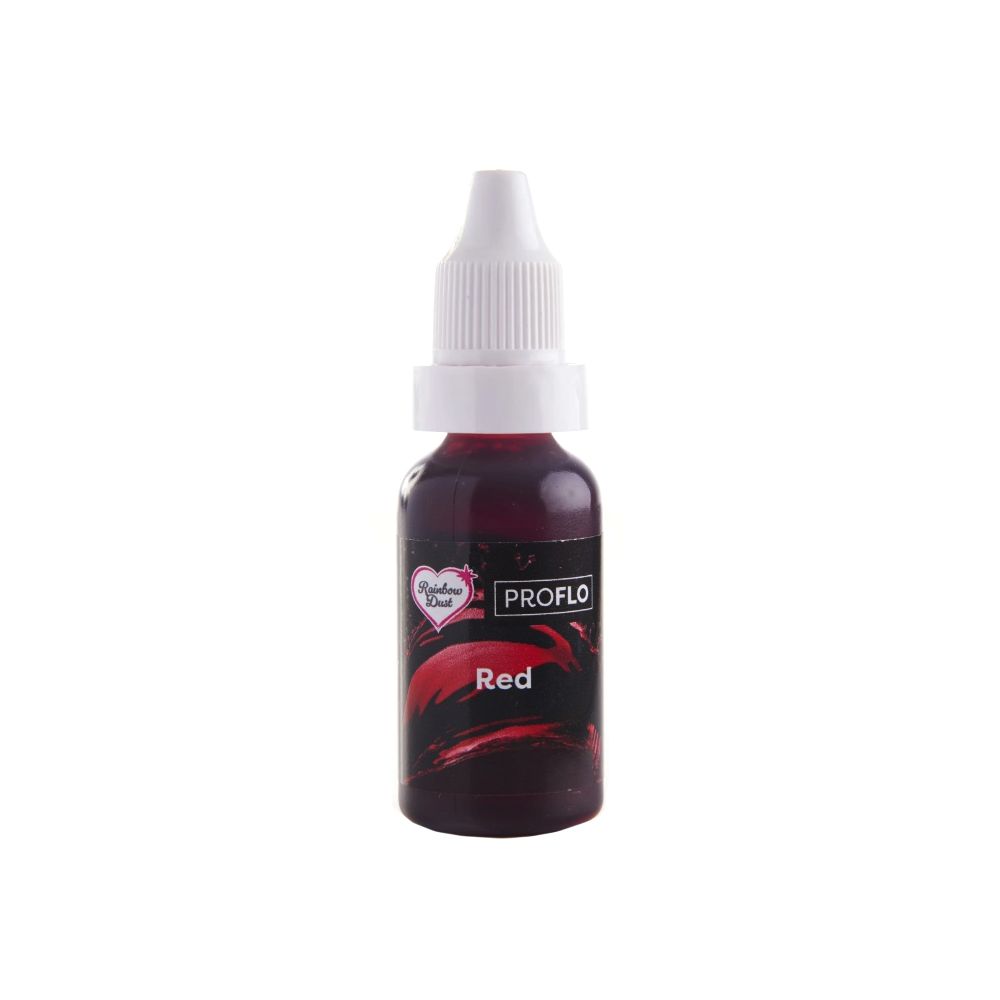 Liquid food colouring ProFlo - Rainbow Dust - Red, 19 g